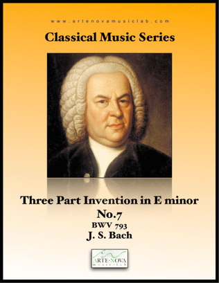 Three Part Invention No. 7 BWV 793 in E minor