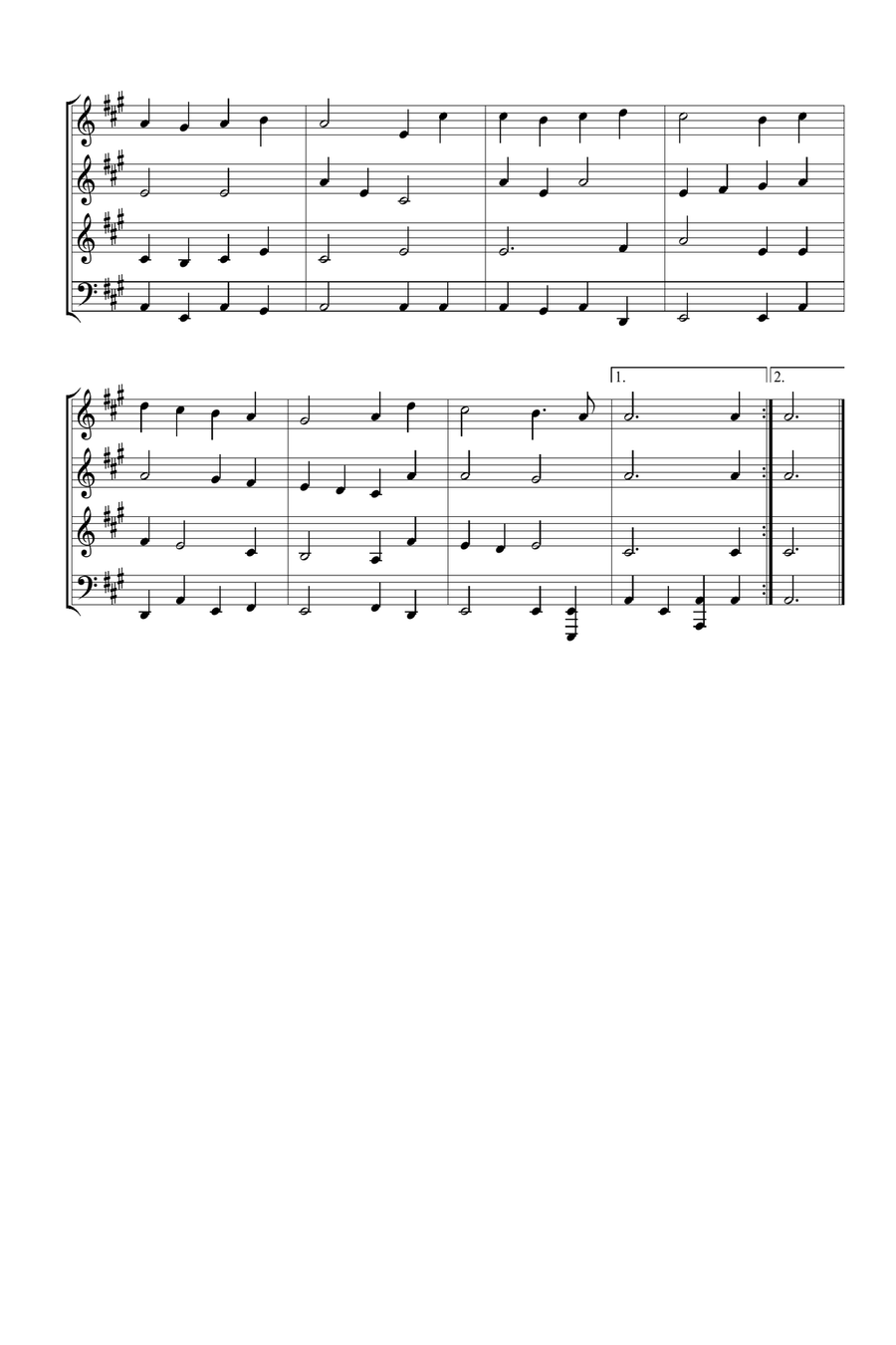 24 Weihnachtslieder für Horn Quartett Brass Quartet scores gallery preview page 4