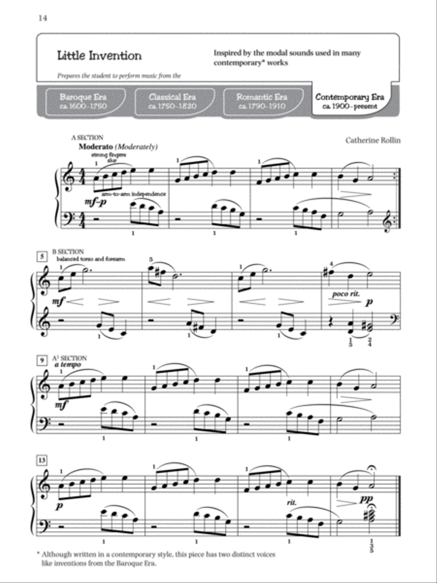 Pathways to Artistry Repertoire, Book 1 Piano Method scores gallery preview page 4