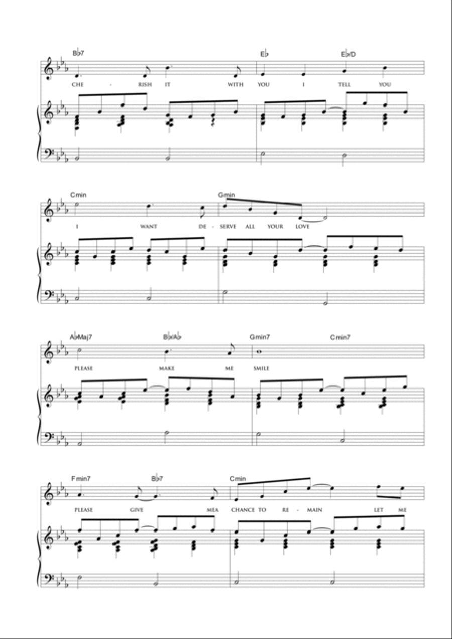Smile in your eyes Smile in your eyes Piano, Vocal, Guitar scores gallery preview page 5