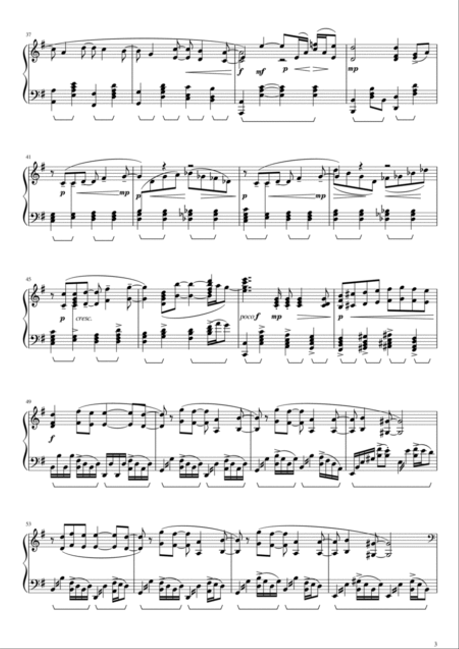 Karma Police Piano Solo scores gallery preview page 3