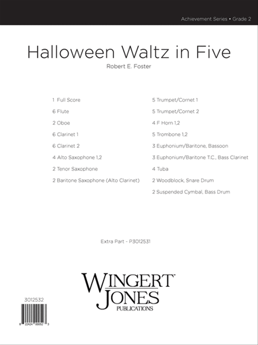 Halloween Waltz In Five (Score) Concert Band scores gallery preview page 1