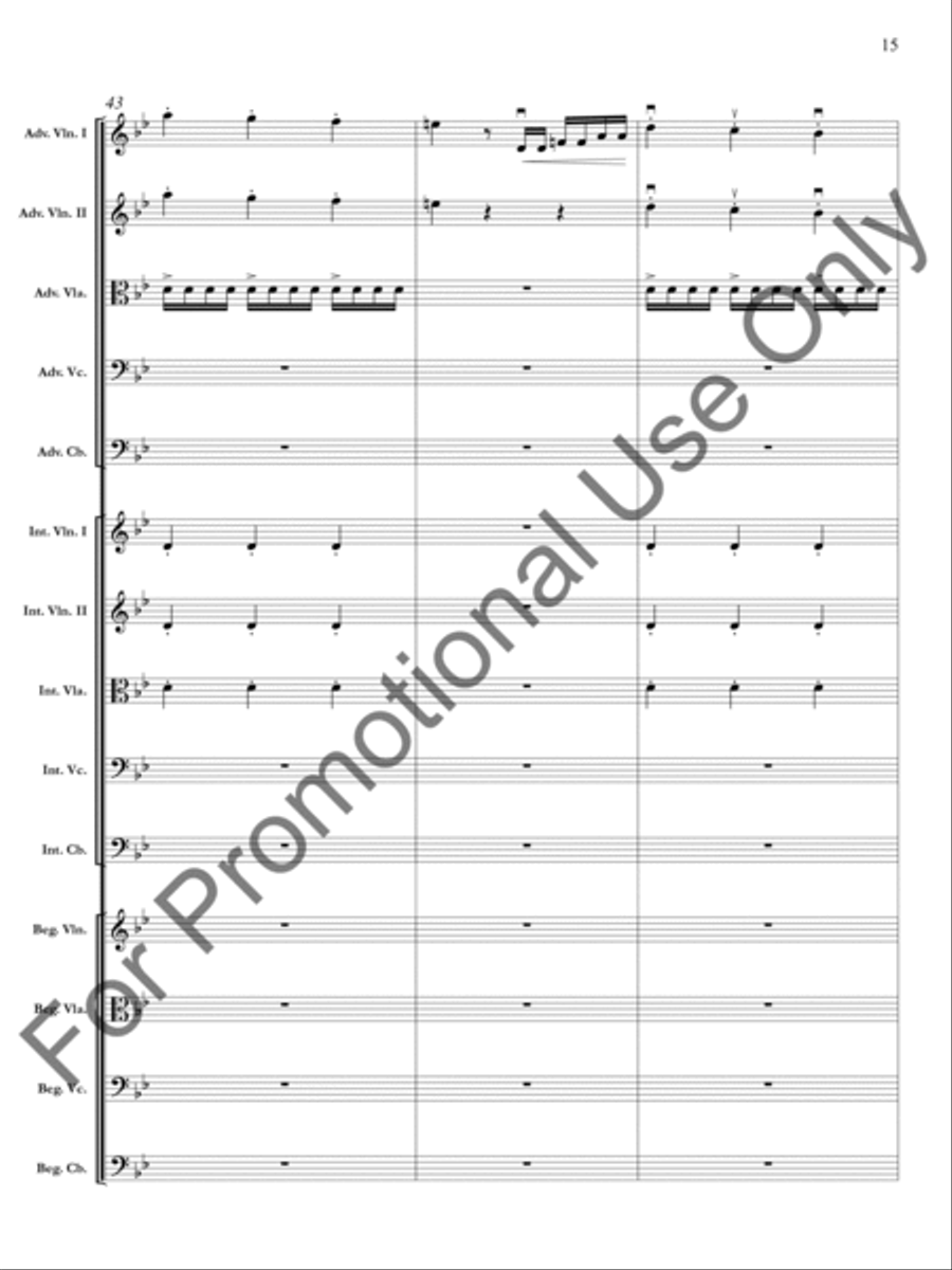 The Four Seasons: Summer: Presto, 3rd movement Orchestra scores gallery preview page 16