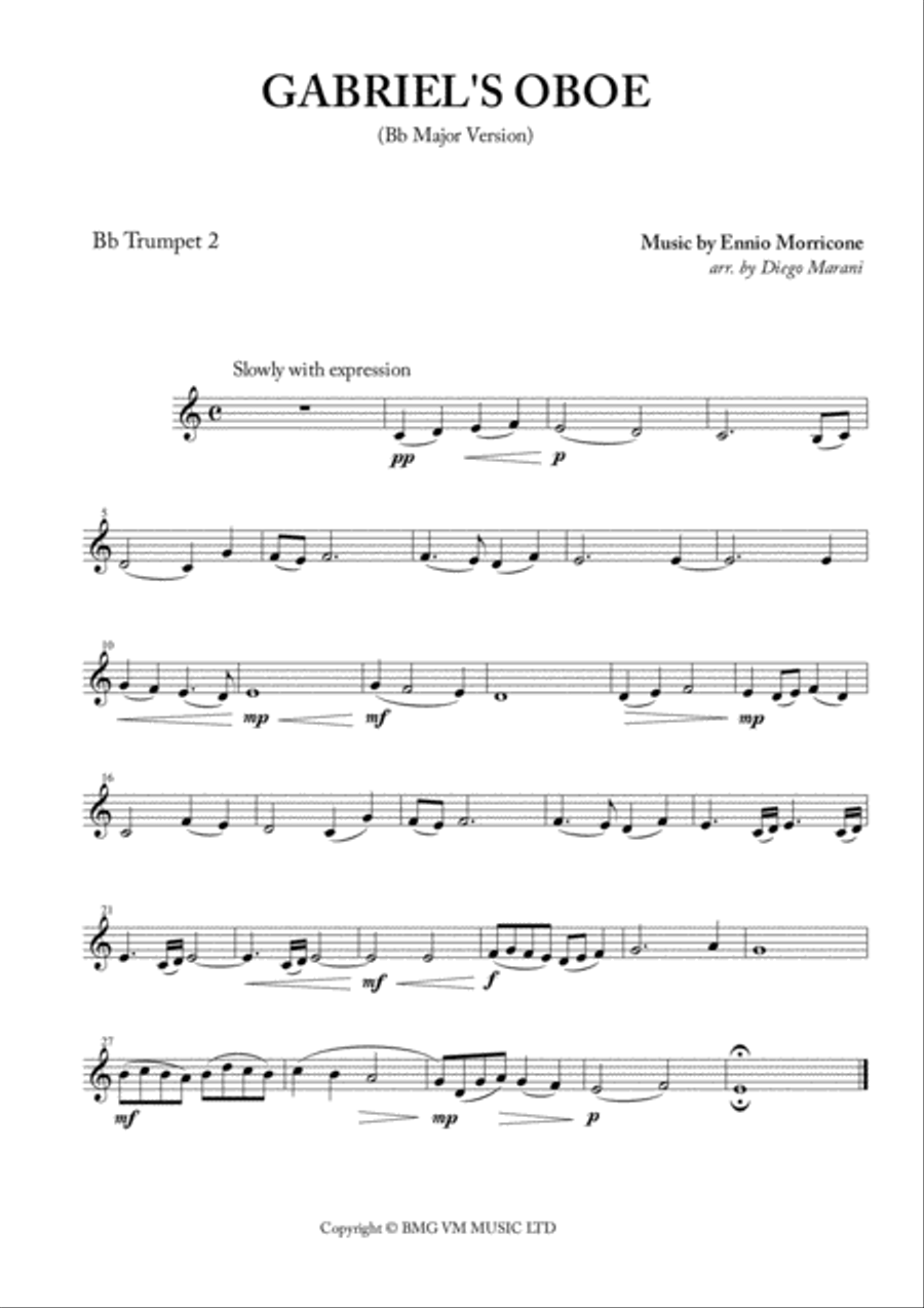 Gabriel's Oboe Brass Ensemble scores gallery preview page 3