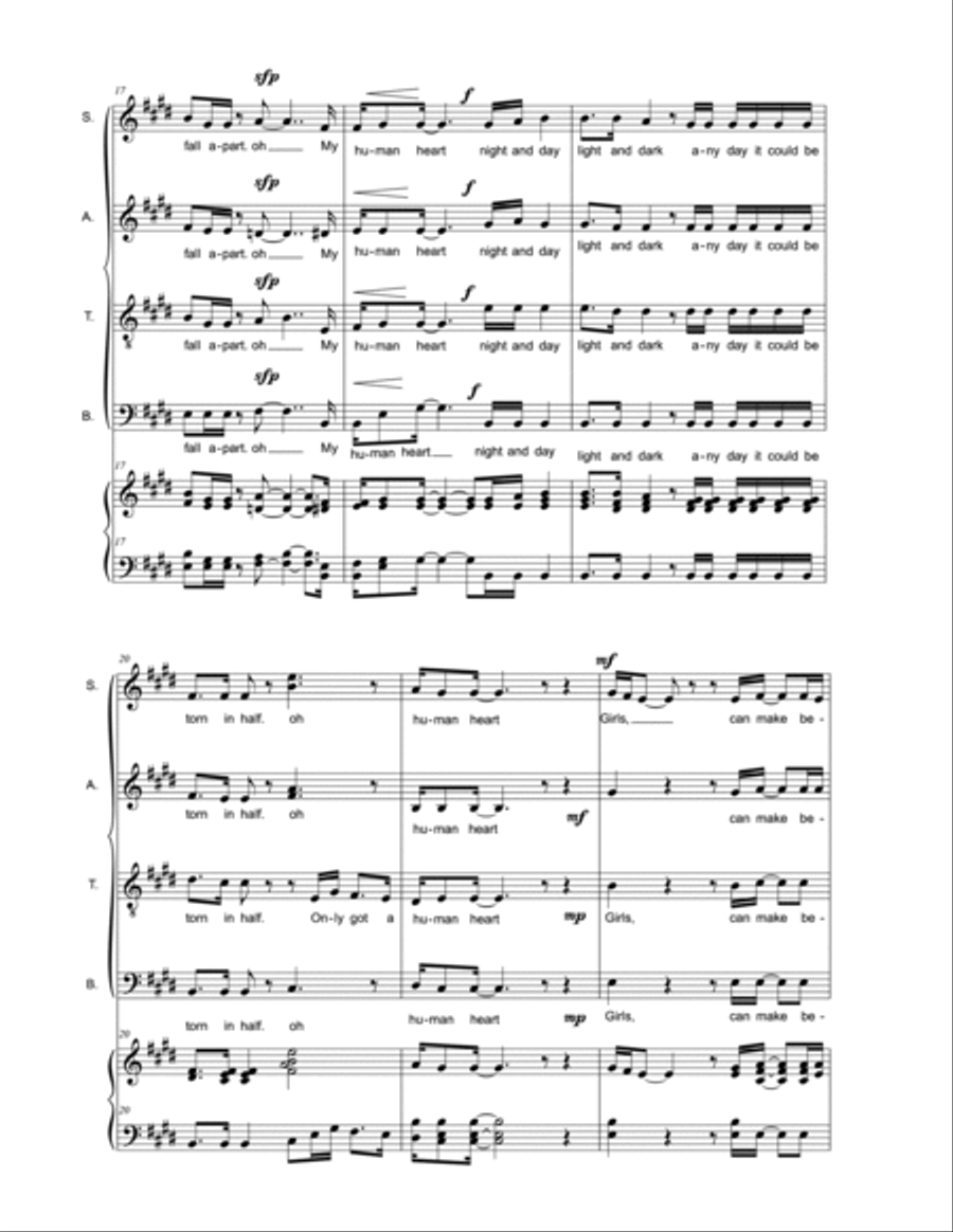 Human Heart Human Heart 4-Part scores gallery preview page 3