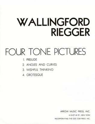 Book cover for Four Tone Pictures
