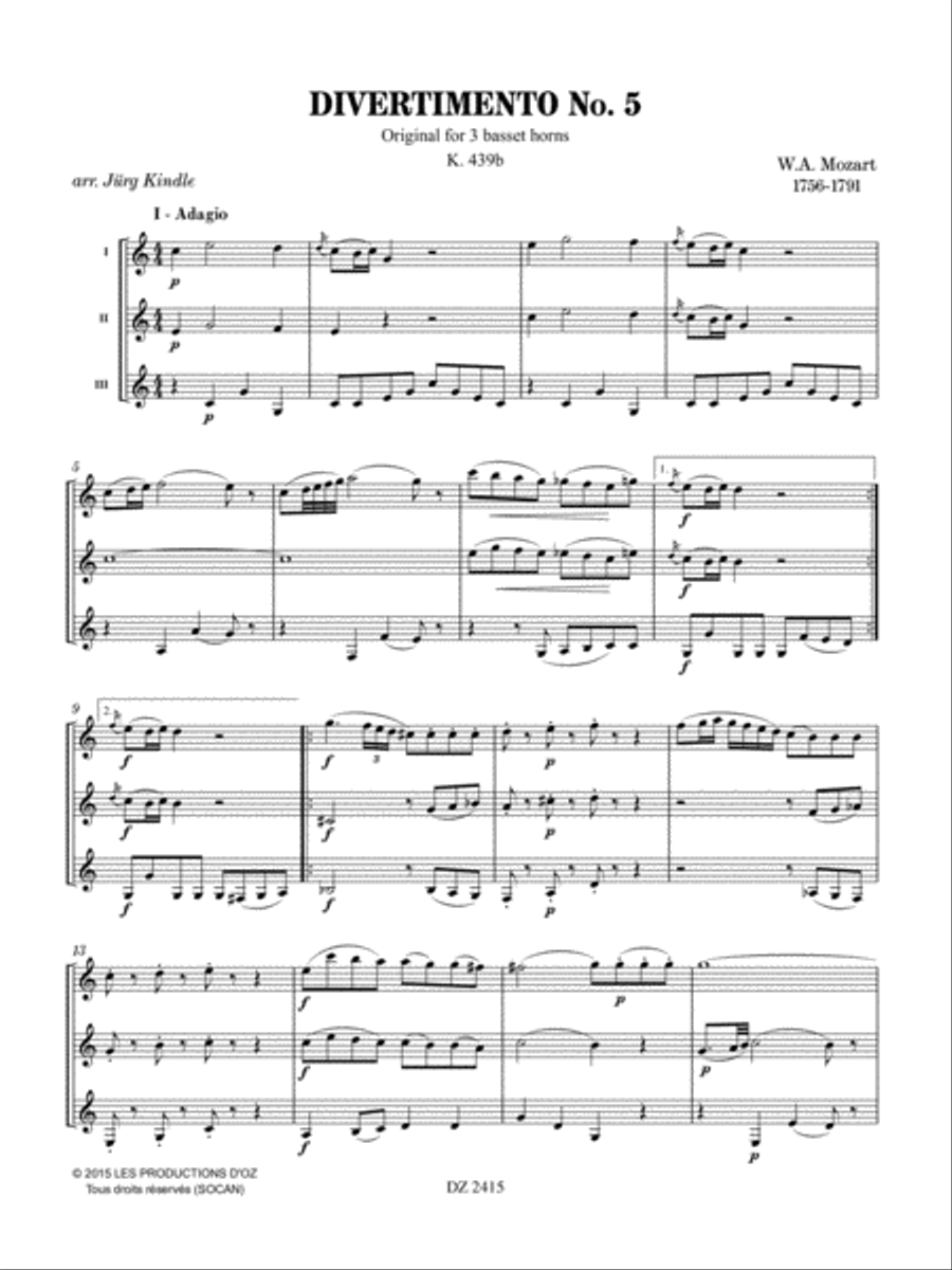 Divertimento No. 5 Divertimento No. 5 Guitar Ensemble scores gallery preview page 4