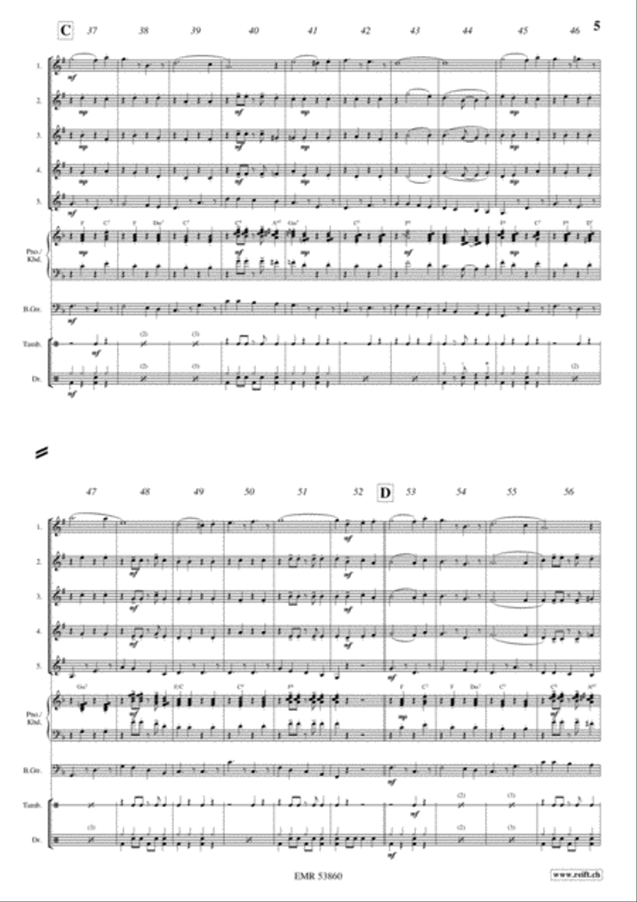 Schonfeld Marsch Schonfeld Marsch Clarinet Quintet scores gallery preview page 5