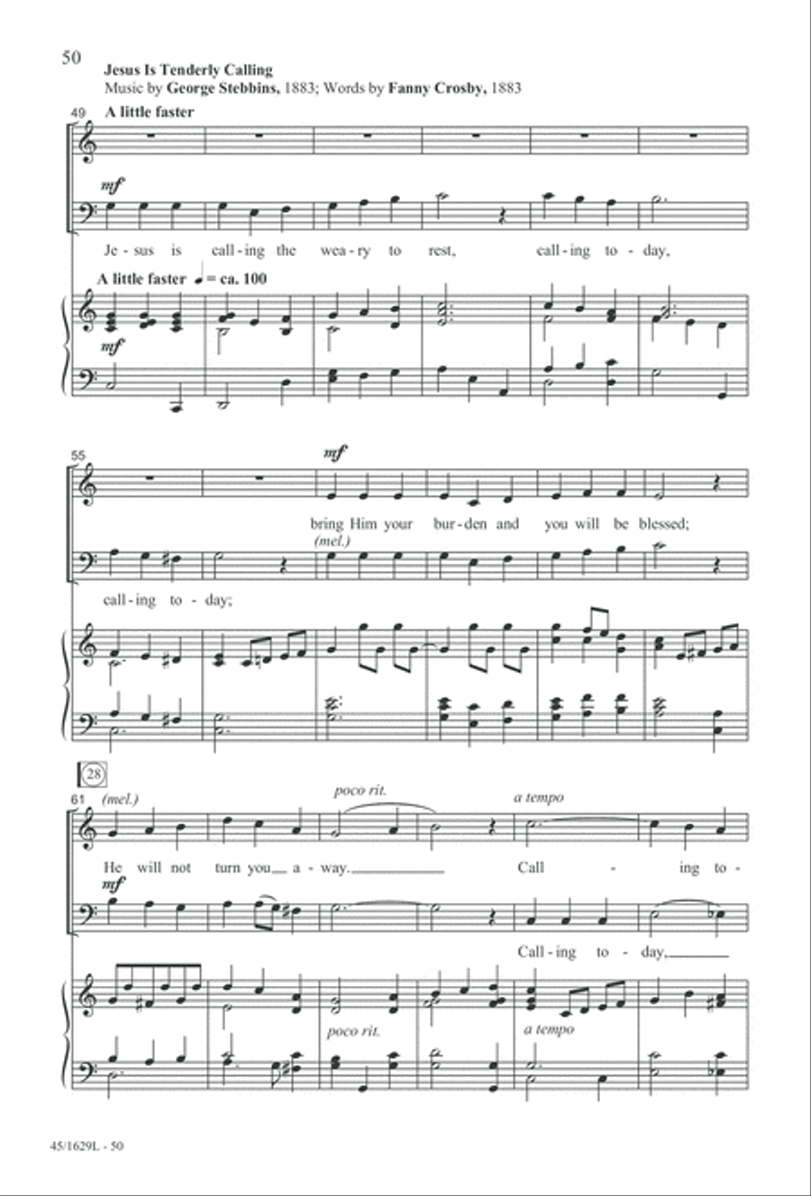 Hymns We Love to Sing, Vol. 2 3-Part scores gallery preview page 50