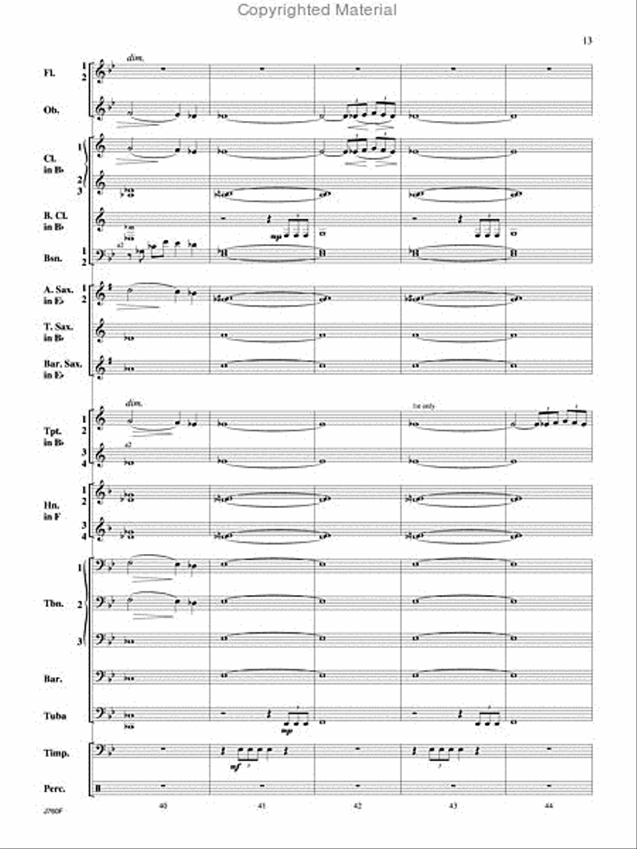 Triumphal Ode Triumphal Ode Concert Band scores gallery preview page 14