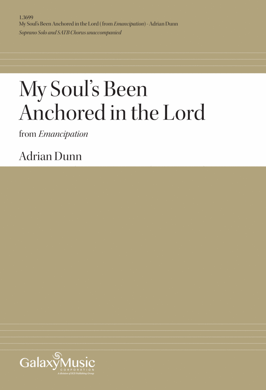 My Soul's Been Anchored in the Lord 4-Part scores gallery preview page 1
