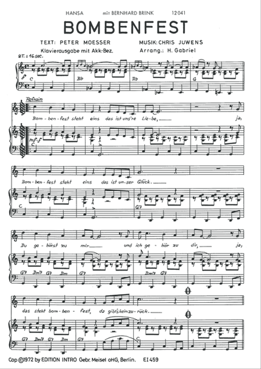 Bombenfest Piano, Vocal scores gallery preview page 3