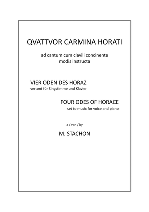 Quattuor carmina Horati / Vier Oden des Horaz / Four Odes of Horace