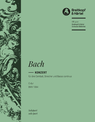 Harpsichord Concerto in C major BWV 1064