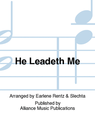Book cover for He Leadeth Me--Brass parts