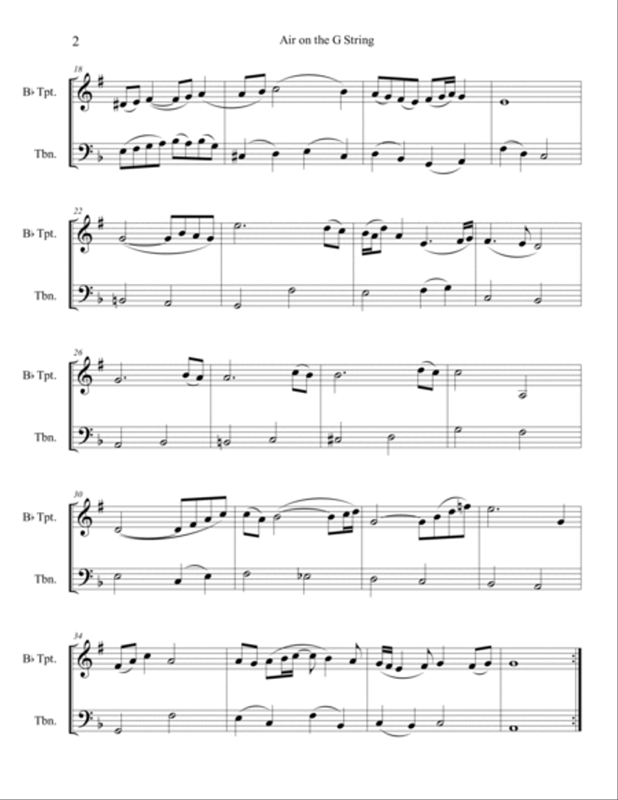 10 Wedding Duets for Trumpet and Trombone 10 Wedding Duets for Trumpet and Trombone Brass Duet scores gallery preview page 4