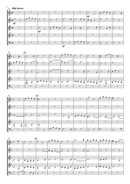 Turmsonaten. 24 neue Quatrizinien 1. Sonatina for Wind Quintet image number null