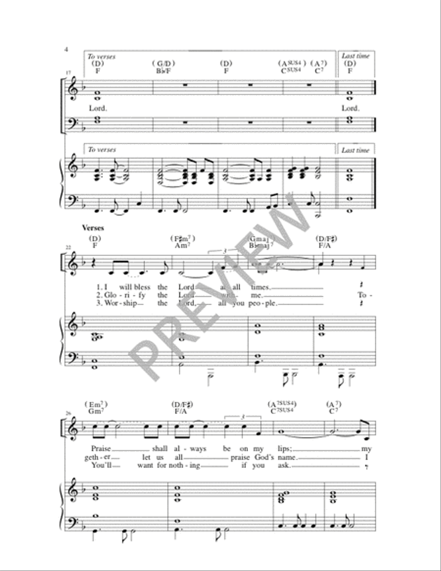 Taste and See 4-Part scores gallery preview page 4