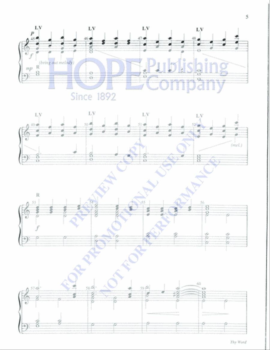 Thy Word 3-Octaves scores gallery preview page 5