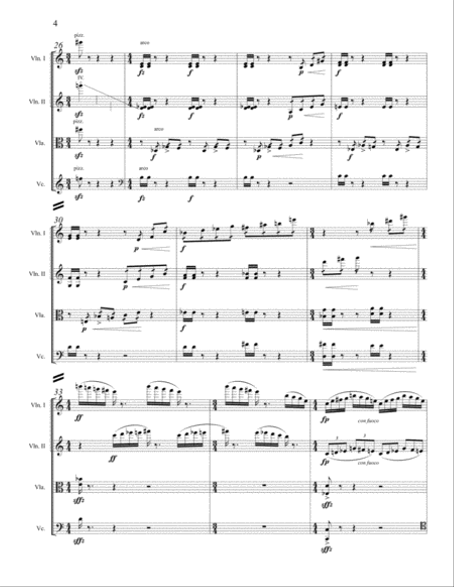 Semper Dowland, semper dolens String Quartet scores gallery preview page 6