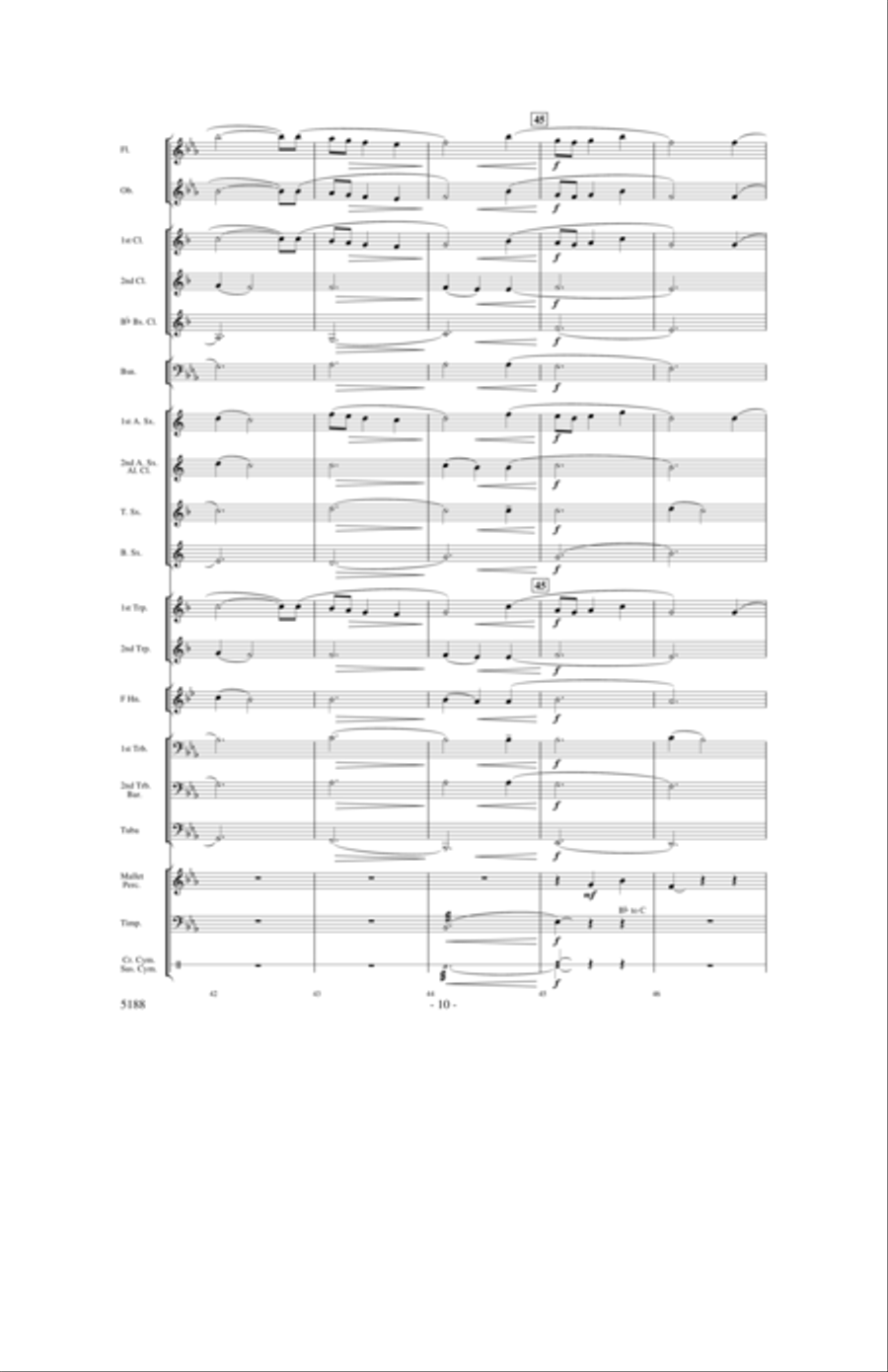 A Song of Hope A Song of Hope Concert Band scores gallery preview page 9
