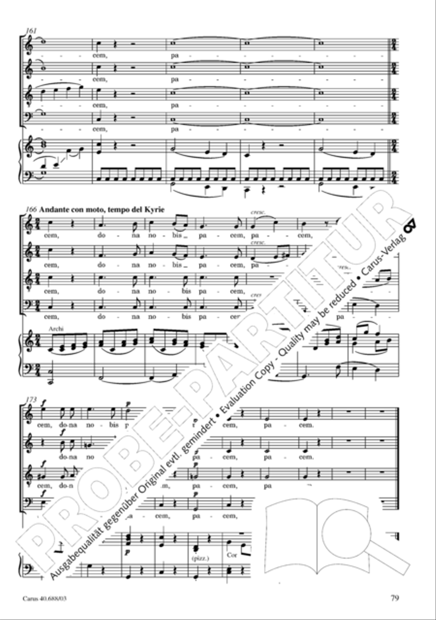 Mass in C Major Mass in C Major 4-Part scores gallery preview page 80