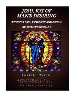 Book cover for Jesu, Joy Of Man's Desiring (Duet for Bb-Trumpet and Organ)