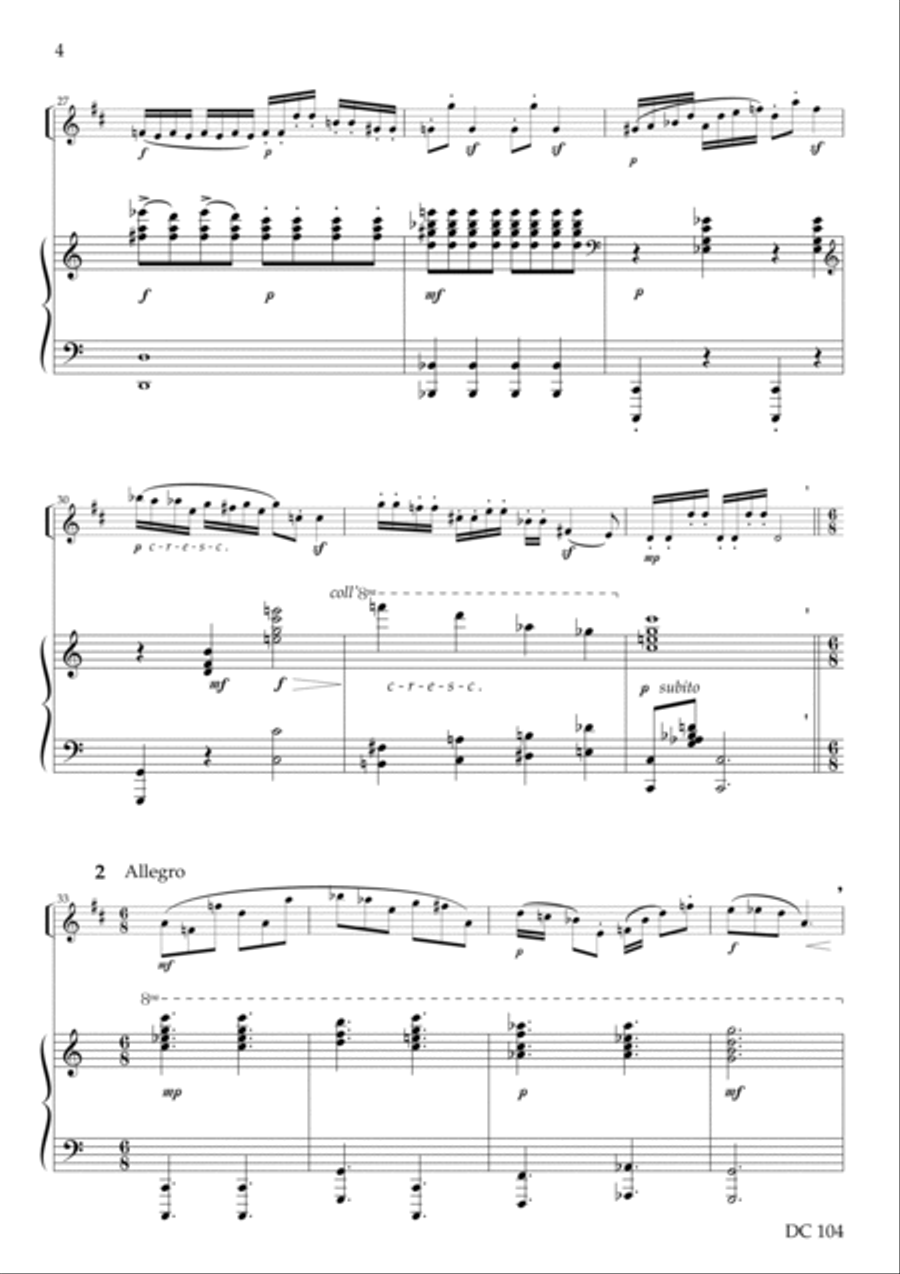 Eloquent Variations - for trumpet (or cornet) and piano Trumpet Duet scores gallery preview page 4