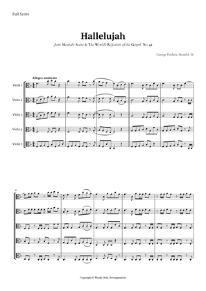 Hallelujah from Messiah by Handel for Viola Quintet