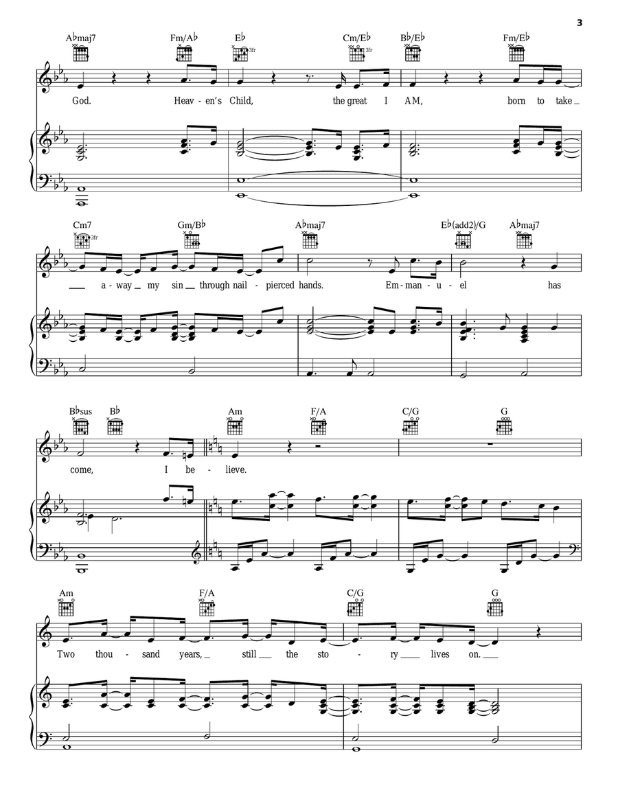 I Believe Acoustic Guitar scores gallery preview page 3