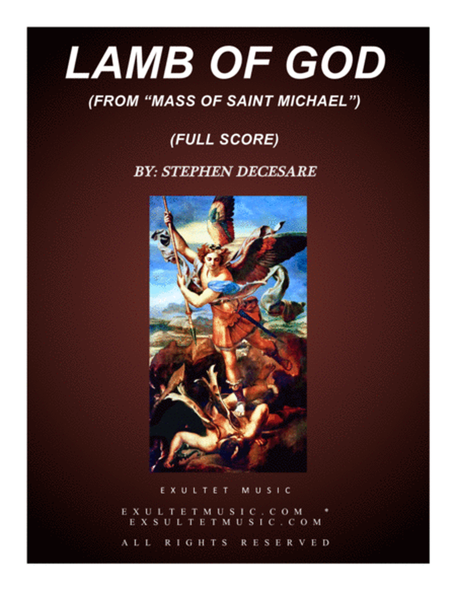 Lamb Of God (from "Mass of Saint Michael" - Full Score) image number null