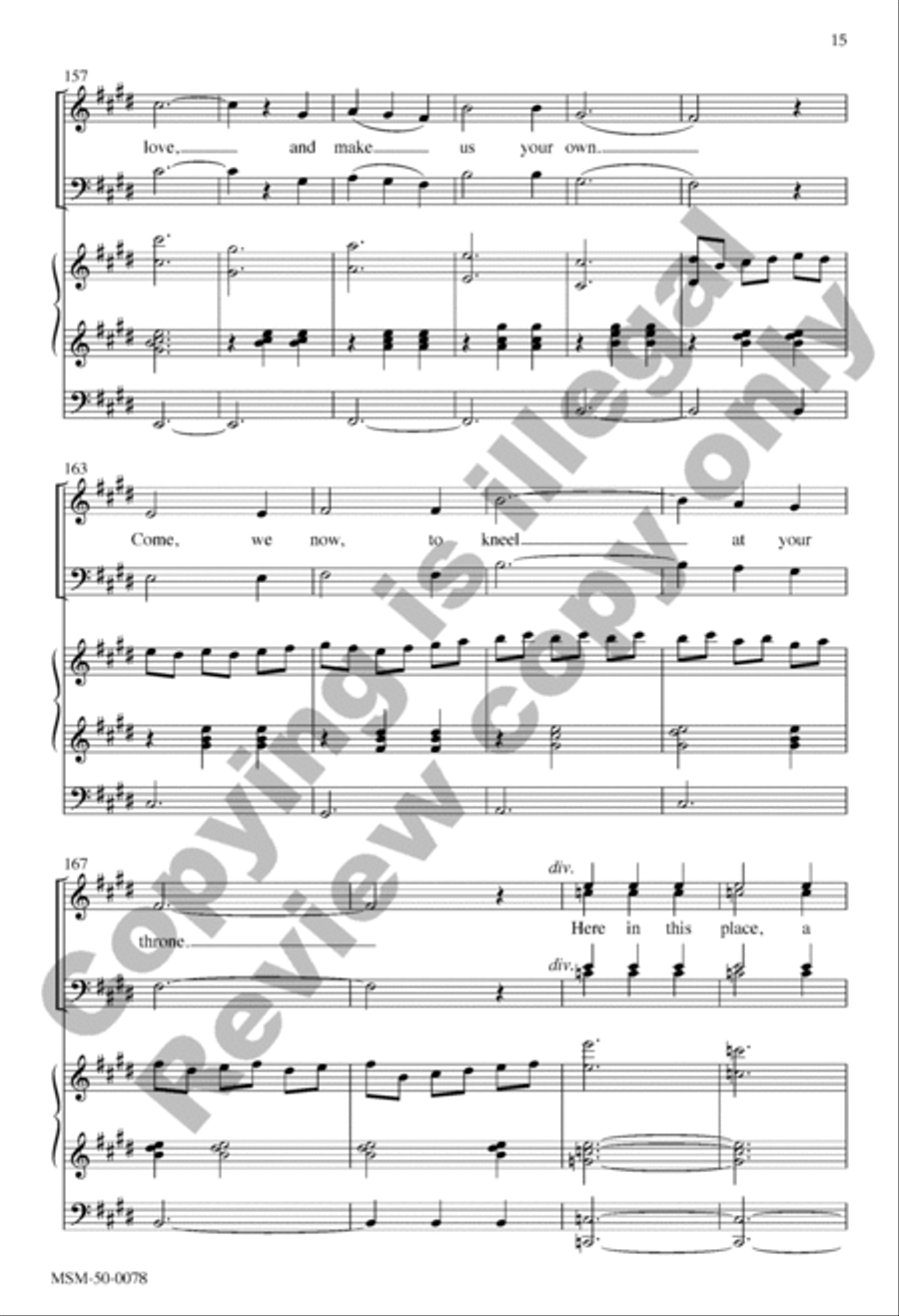 Come, Great Love 4-Part scores gallery preview page 14