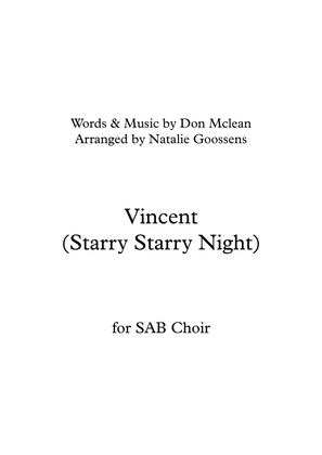 Book cover for Vincent (starry Starry Night)