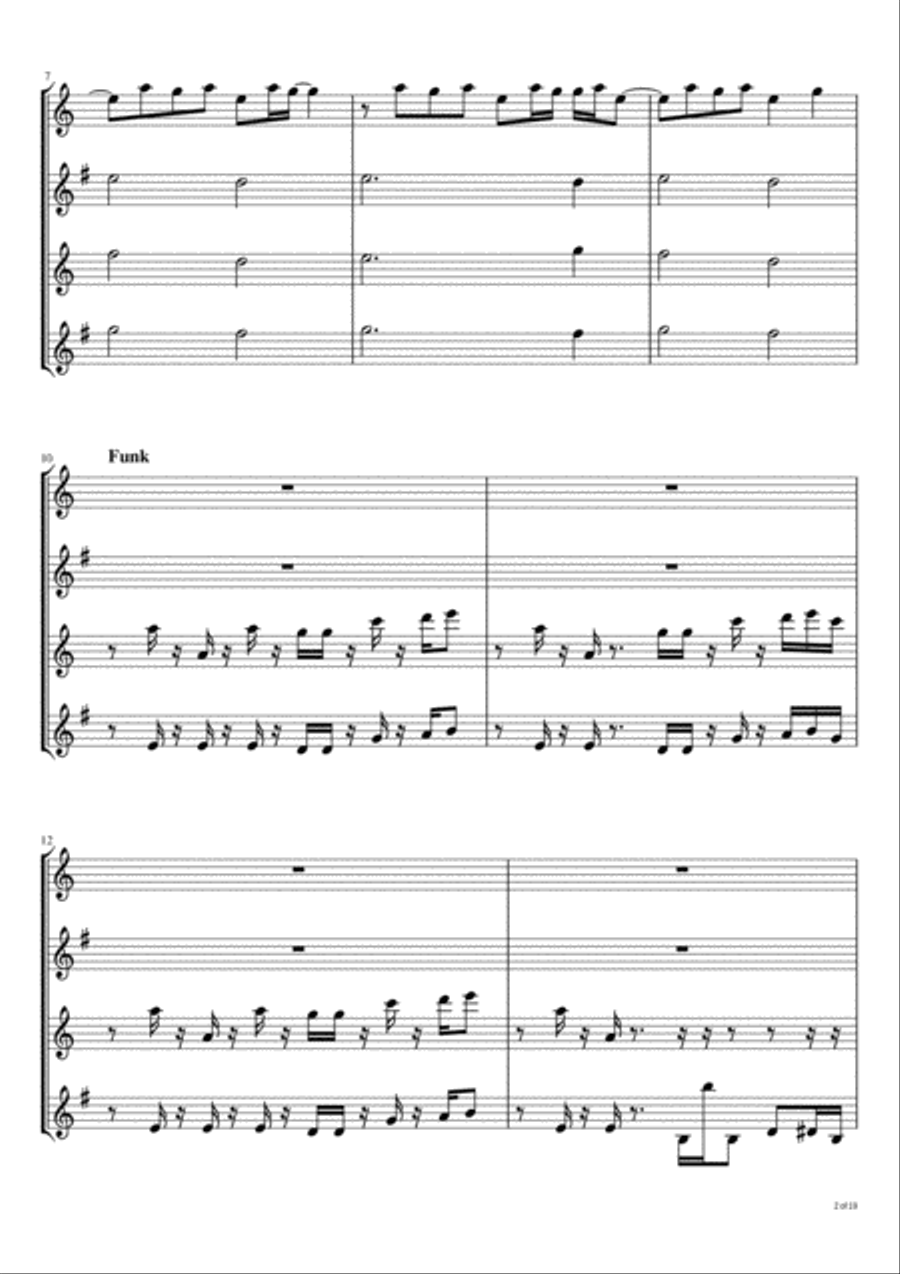 Strawberry Letter 23 Woodwind Quartet scores gallery preview page 3