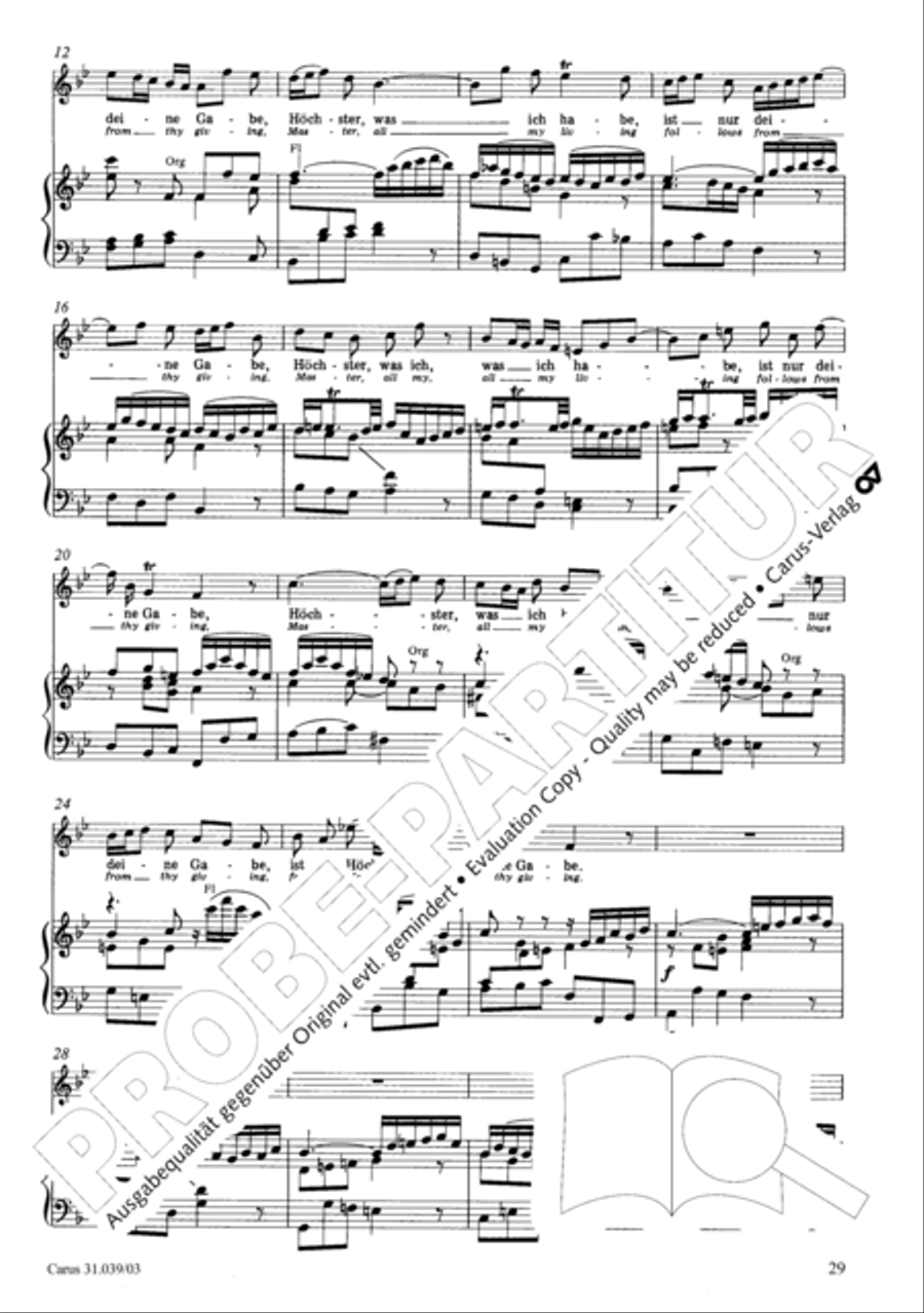 Give the hungry ones thy bread (Brich dem Hungrigen dein Brot) 4-Part scores gallery preview page 30