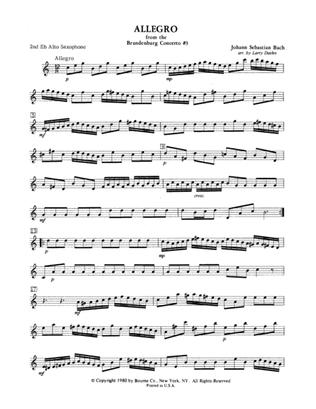Allegro from Brandenburg Concerto No. 3 - Eb Alto Sax 2
