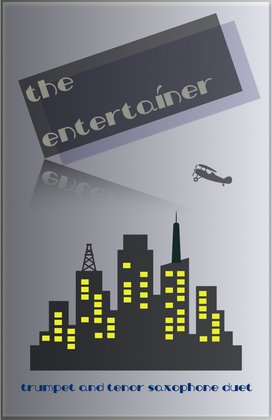 Book cover for The Entertainer by Scott Joplin, Trumpet and Tenor Saxophone Duet