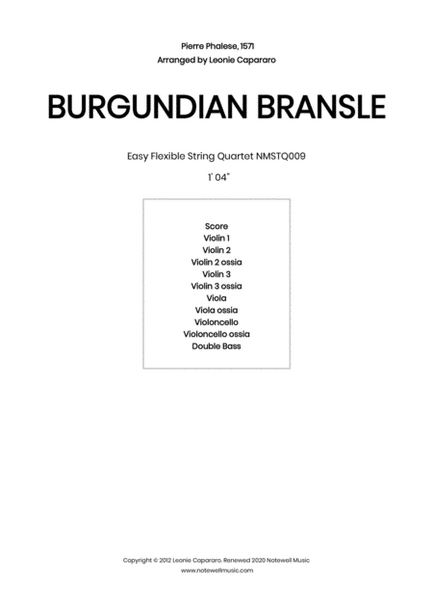 Burgundian Bransle (Flexible string quartet/ensemble) image number null