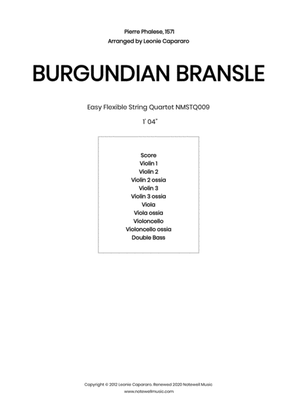 Book cover for Burgundian Bransle (Flexible string quartet/ensemble)