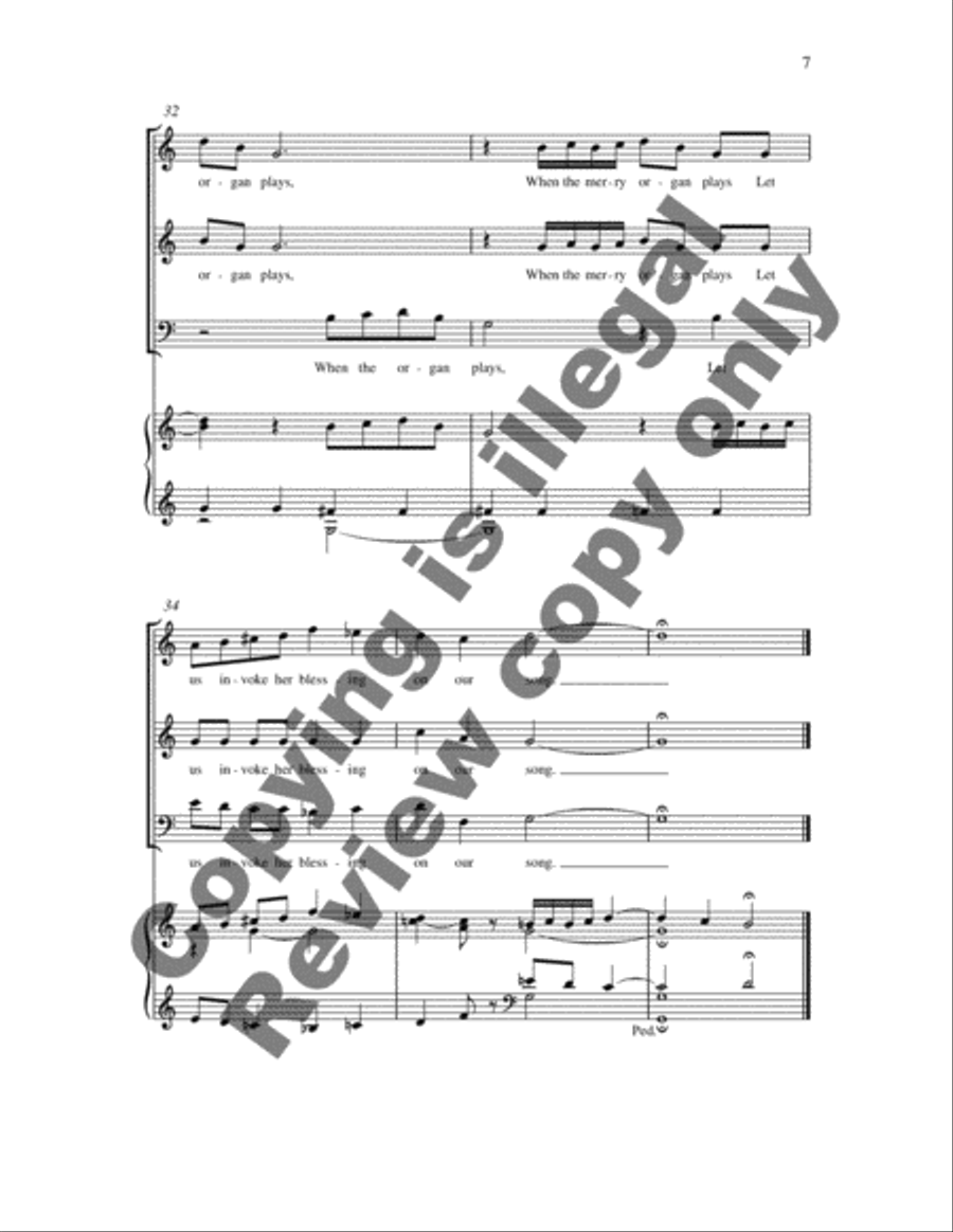 When the Organ Played When the Organ Played 3-Part scores gallery preview page 5