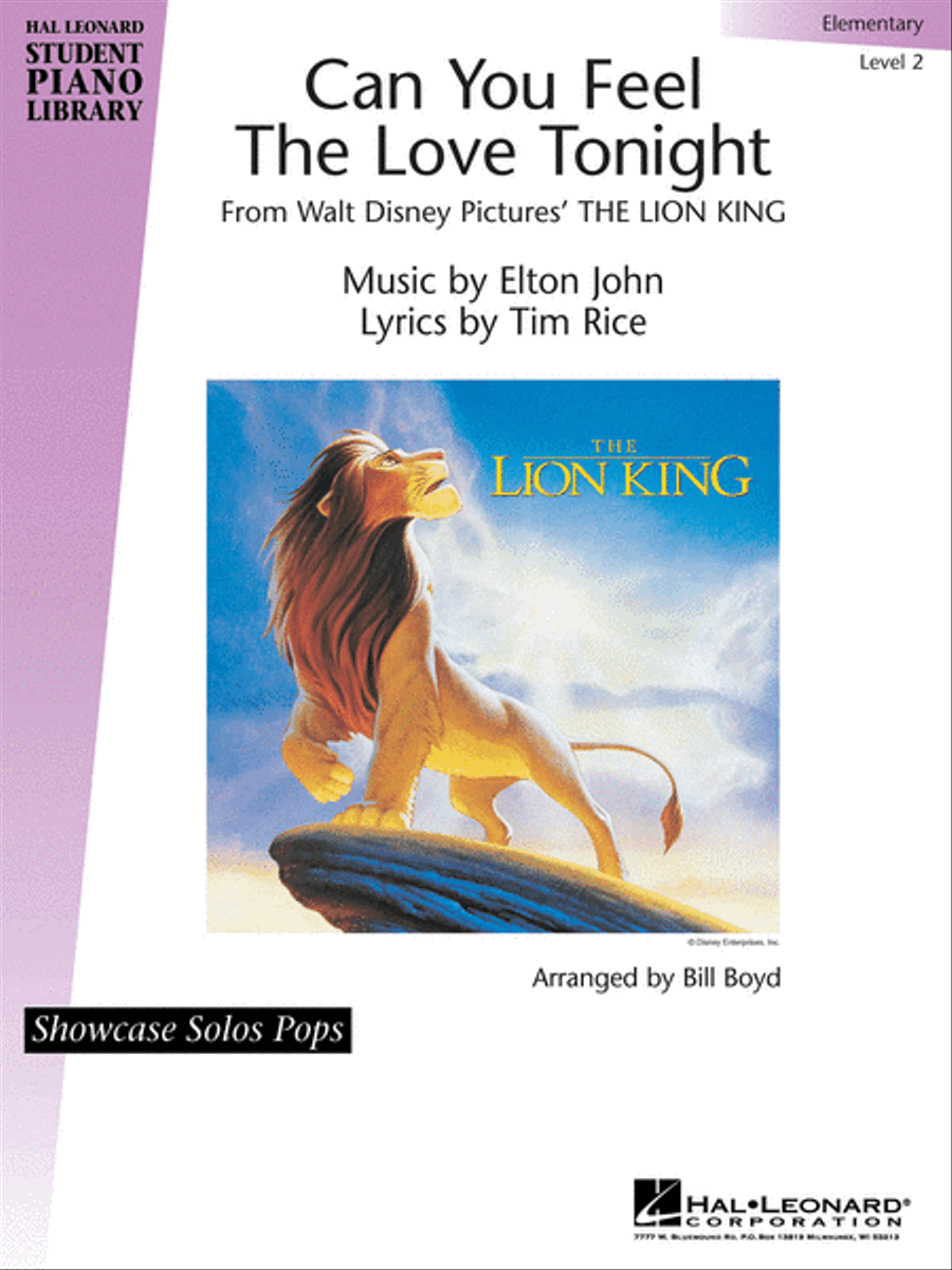 Can You Feel the Love Tonight Piano Method scores gallery preview page 1