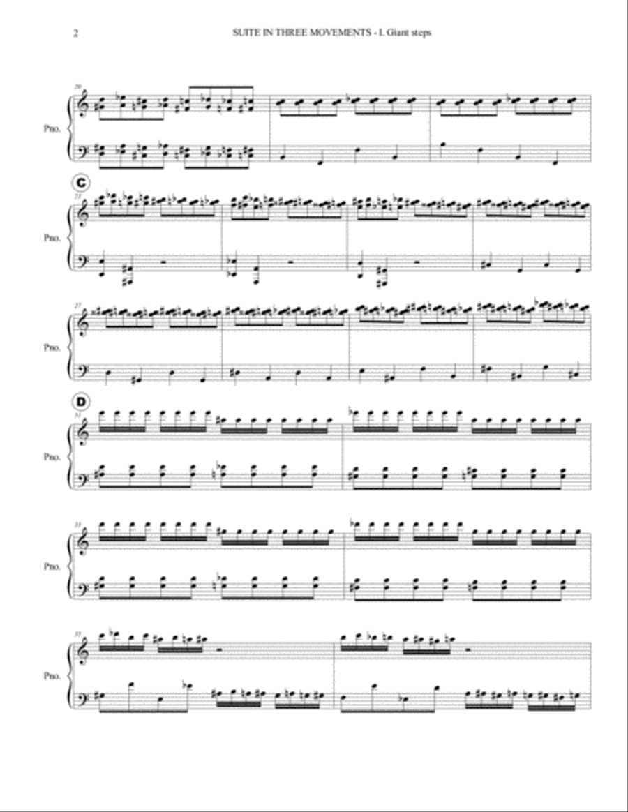 Suite in three movements - for Piano Solo image number null