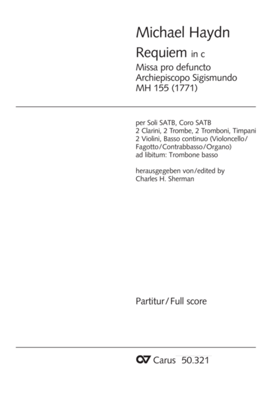 Requiem in C minor 4-Part scores gallery preview page 2