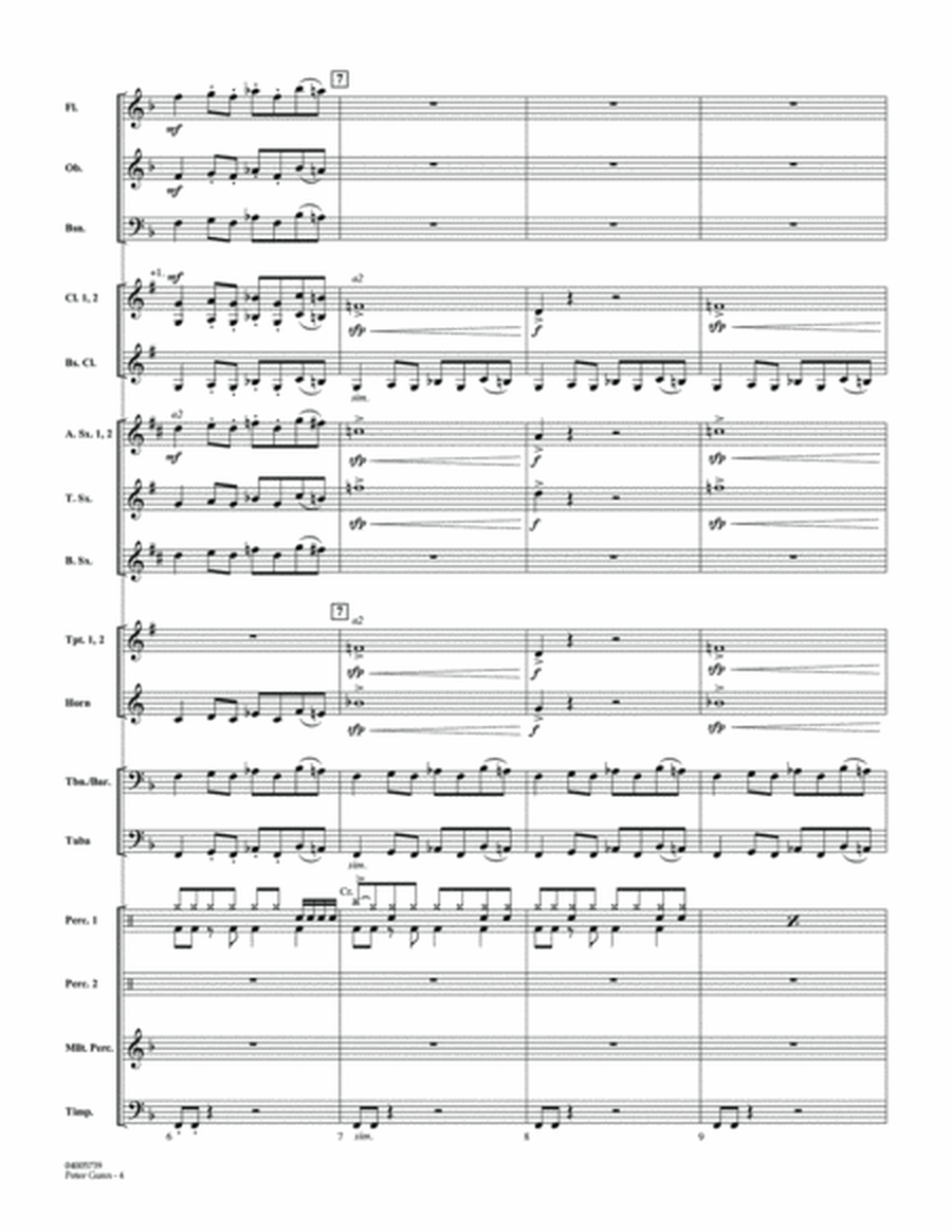 Peter Gunn (arr. Johnnie Vinson) - Conductor Score (Full Score)