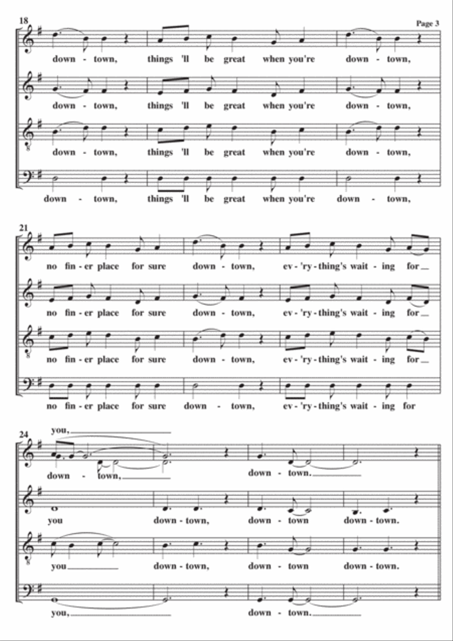 Downtown 4-Part scores gallery preview page 3