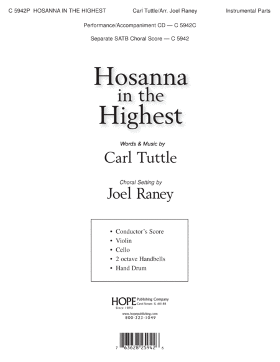 Hosanna in the Highest Handbell Choir scores gallery preview page 1