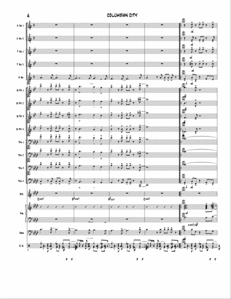 Columbian City Jazz Ensemble scores gallery preview page 4