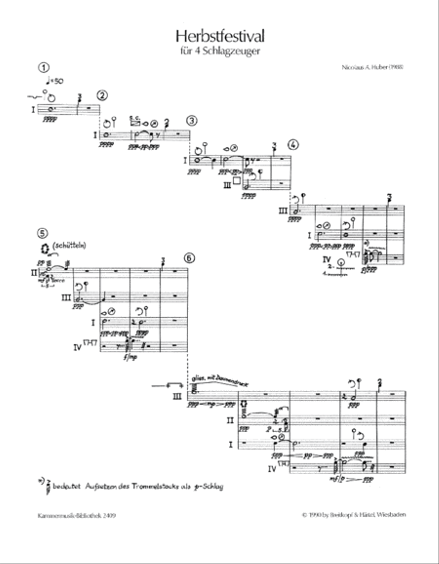 Herbstfestival Percussion scores gallery preview page 2