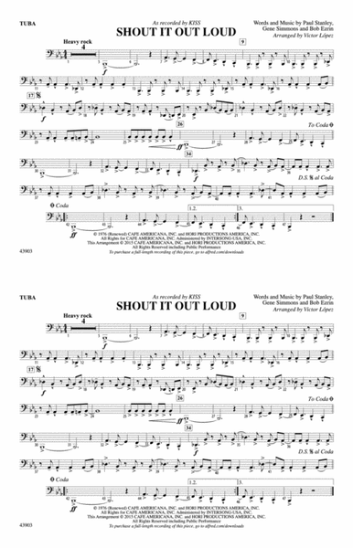 Shout It Out Loud: Tuba