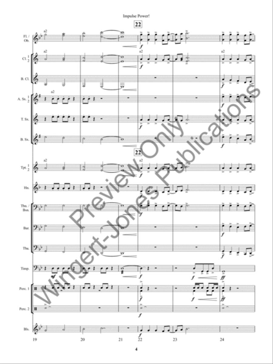 Impulse Power! Concert Band scores gallery preview page 8